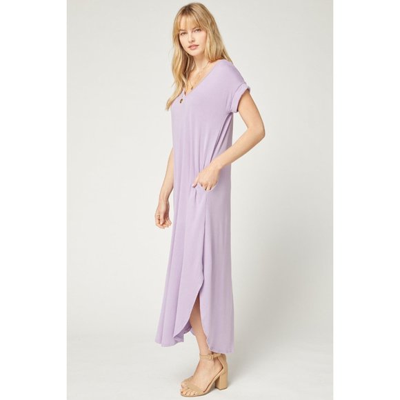 Entro Maxi Dress, Lilac - Picture 2 of 6